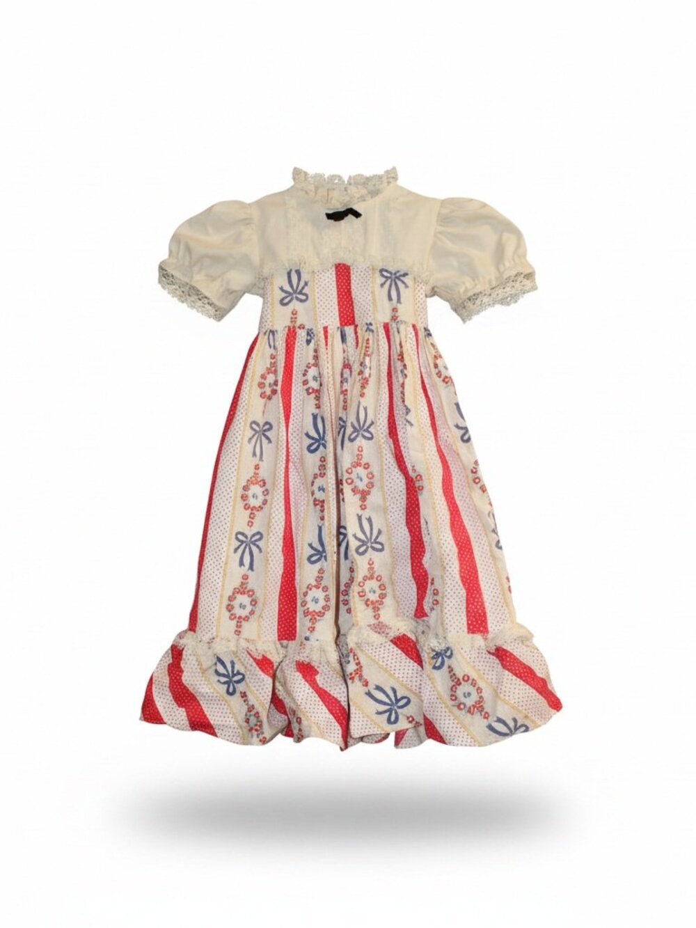 Vintage Jill Lynn Child's Dress 2T Long Prairie Country Rick Rack